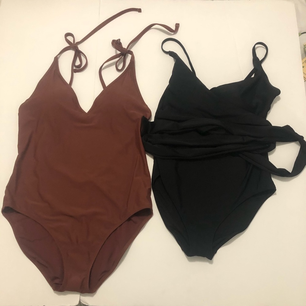 NWT American Eagle Aerie swimsuit L Set x2
